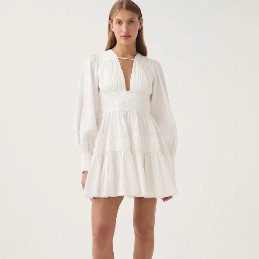 Aje World - Fallingwater Ruched Mini Dress - Picture 2 of 5